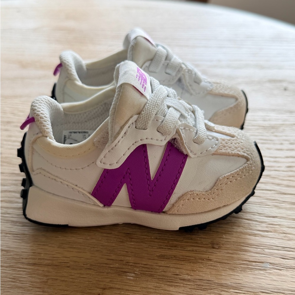 NWT, New Balance White Sneakers, Size 2